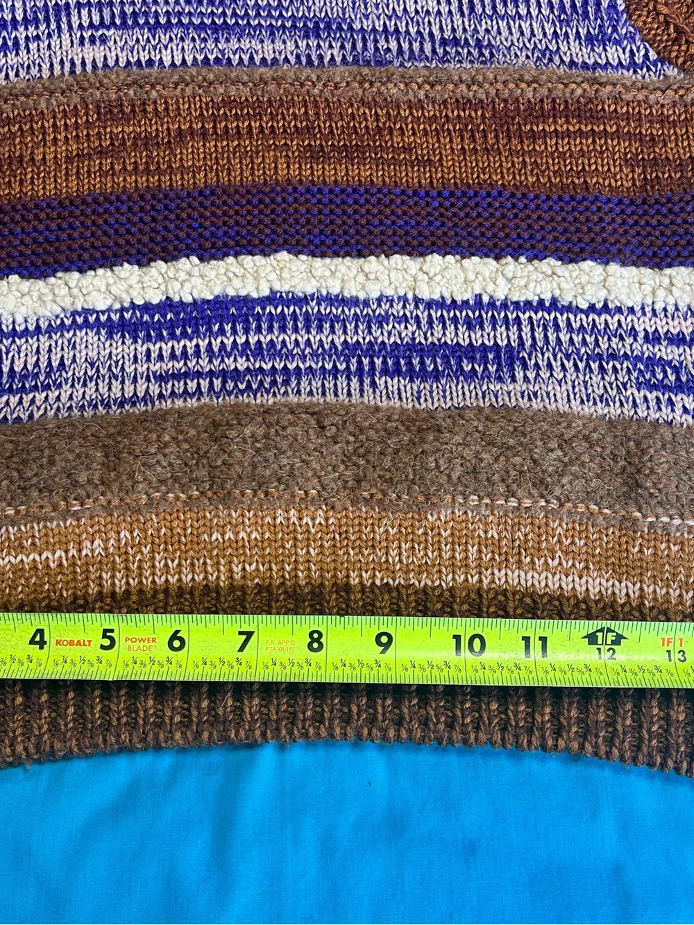 Ulla Johnson Samara Wool Alpaca Patchwork Stripe Balloon Sweater S Ghosts TV - Picture 8 of 16